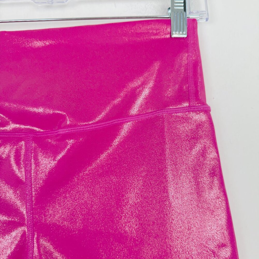 NWT GAP Fit Recycled Power Bike Short 7" Hi-Rise Pink Shimmer Size XS NEW - Picture 10 of 14